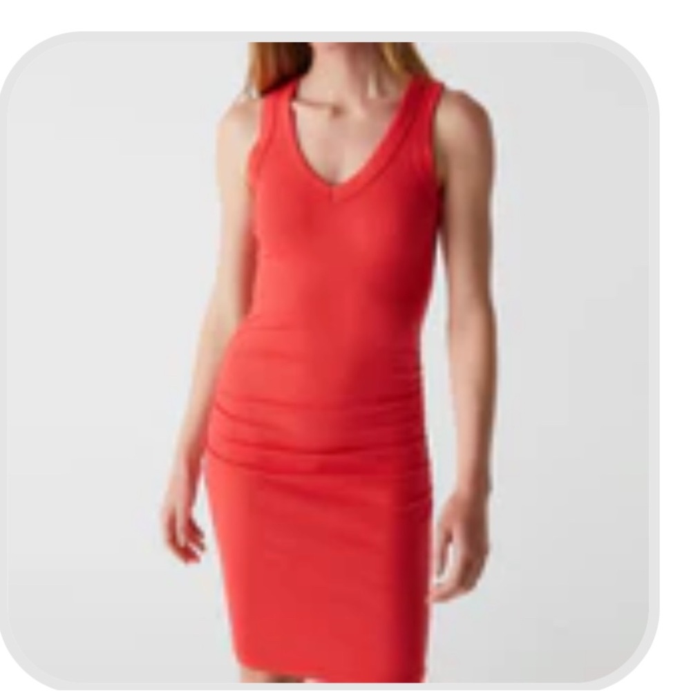 Vibrant Red Sleeveless Dress